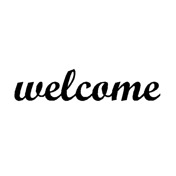 Welcome Script TBD - Lower Case W, 36 inches image