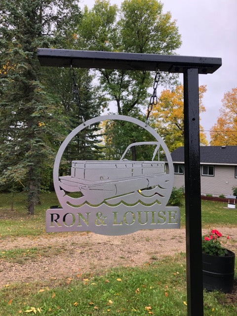 Pontoon Boat With Name image 1