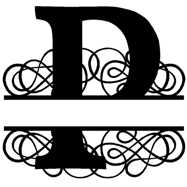 Personalized "P" Split Monogram image 3