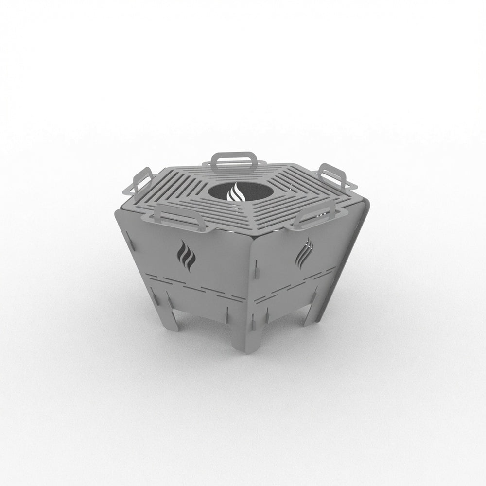 Pentagon Metal Fire Pit