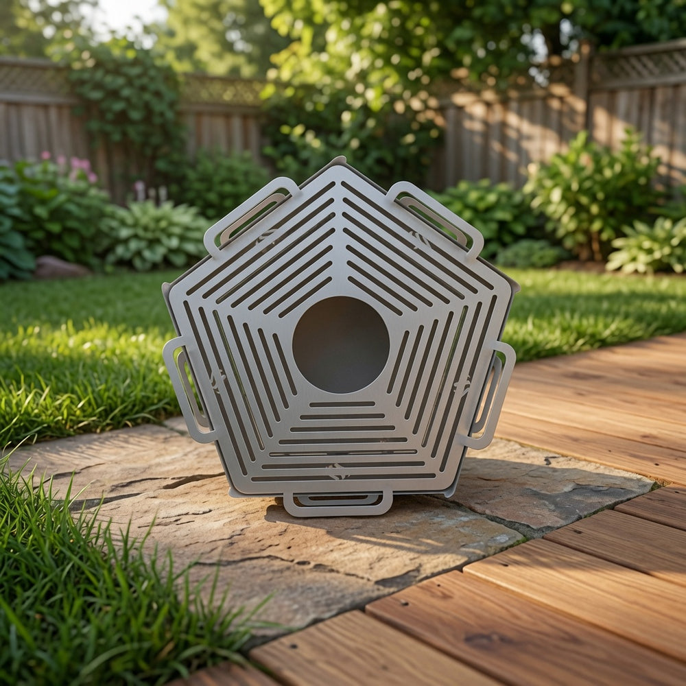 Pentagon Metal Fire Pit