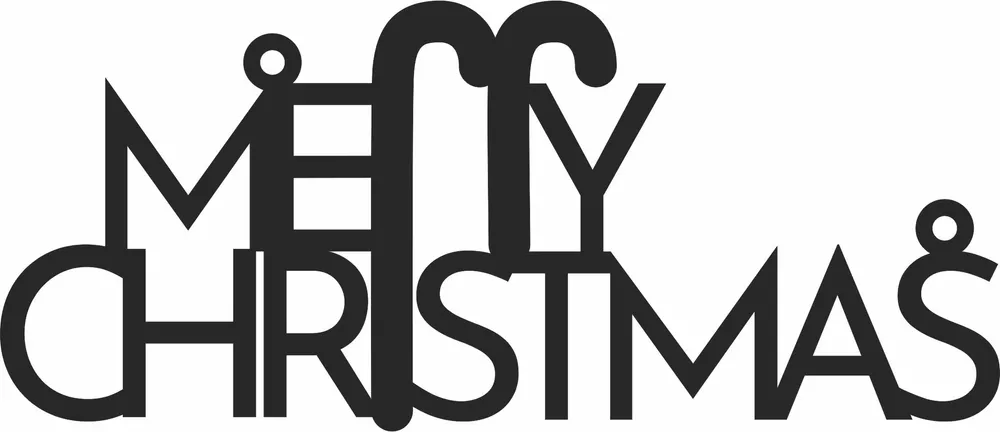 Black and white metal sign design preview — Merry Christmas Candy Cane Metal Sign